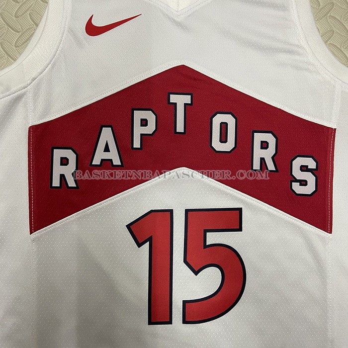 Maillot Tornto Raptors Vince Carter NO 15 Association 2022-23 Blanc